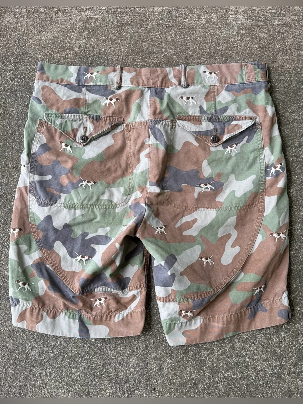 Polo Ralph Lauren Camo Shorts Hunting Dogs AOP Men’s 34 Classic Fit Sportsman